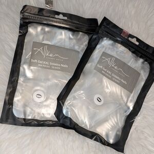 Allkem Luxury Nails Soft Gel XXL Stiletto Nails 2 Bags Of 504 Pieces 12 Sizes